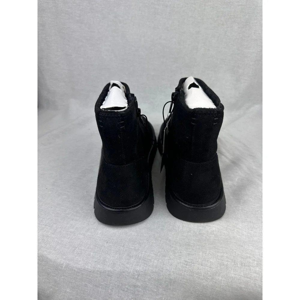 Universal Thread‎ Womens Black Faux Suede Memory Foam Ankle Boots Size 10 NEW